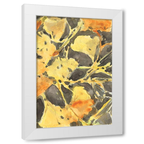 Ginkgo Leafing II White Modern Wood Framed Art Print by Dixon, Samuel