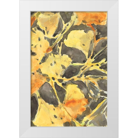 Ginkgo Leafing II White Modern Wood Framed Art Print by Dixon, Samuel