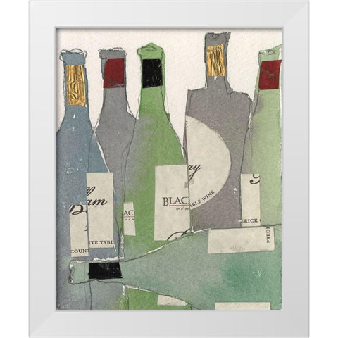 After the Gathering II White Modern Wood Framed Art Print by Dixon, Samuel