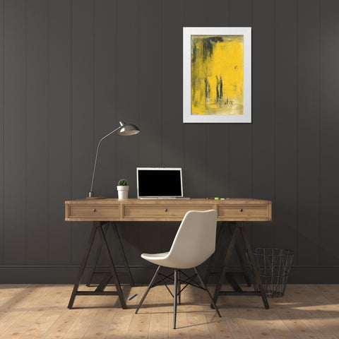 The Ginkgo Forest II White Modern Wood Framed Art Print by Dixon, Samuel