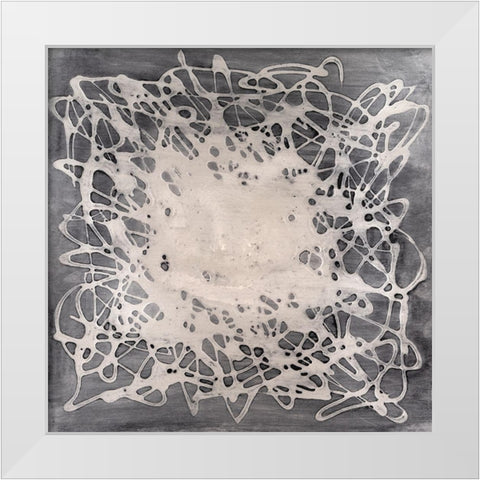 Neuron in Pearl White White Modern Wood Framed Art Print by Willett, Michael