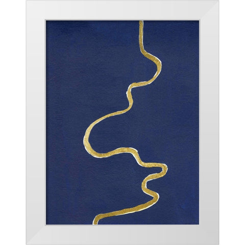 Oxbow I White Modern Wood Framed Art Print by Willett, Michael