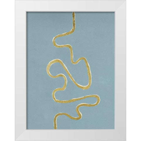 Oxbow II White Modern Wood Framed Art Print by Willett, Michael