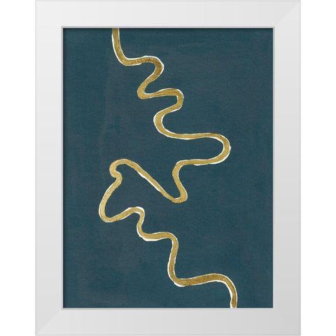 Oxbow III White Modern Wood Framed Art Print by Willett, Michael