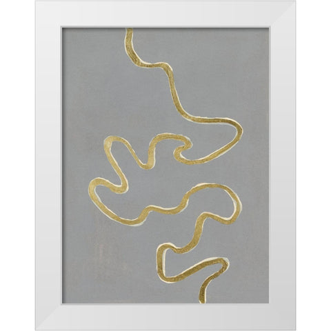 Oxbow IV White Modern Wood Framed Art Print by Willett, Michael