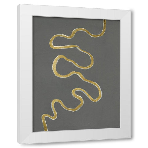 Oxbow VI White Modern Wood Framed Art Print by Willett, Michael