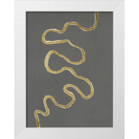 Oxbow VI White Modern Wood Framed Art Print by Willett, Michael