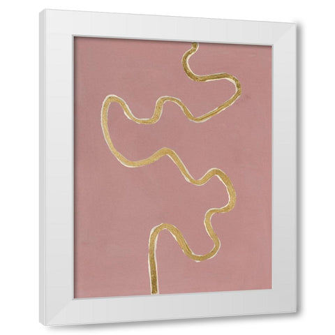 Oxbow VII White Modern Wood Framed Art Print by Willett, Michael