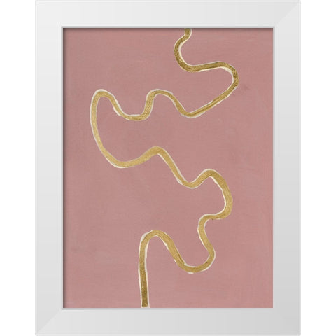 Oxbow VII White Modern Wood Framed Art Print by Willett, Michael