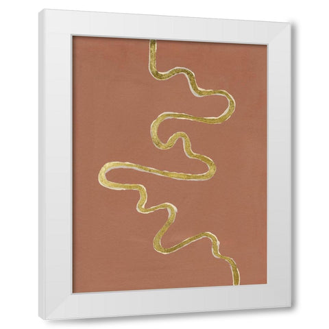 Oxbow VIII White Modern Wood Framed Art Print by Willett, Michael