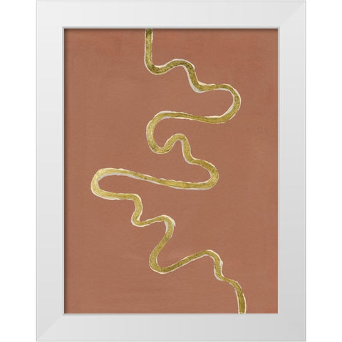 Oxbow VIII White Modern Wood Framed Art Print by Willett, Michael
