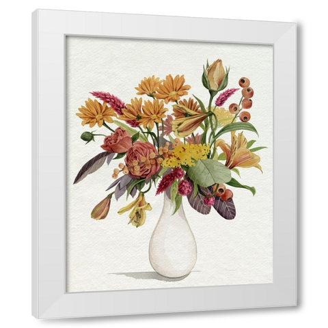 End of Season Bouquet I White Modern Wood Framed Art Print by Popp, Grace