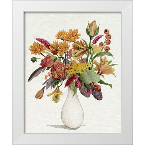 End of Season Bouquet I White Modern Wood Framed Art Print by Popp, Grace