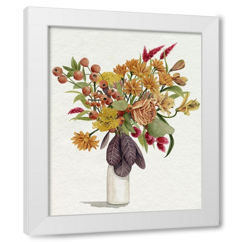 End of Season Bouquet II White Modern Wood Framed Art Print by Popp, Grace