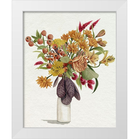 End of Season Bouquet II White Modern Wood Framed Art Print by Popp, Grace