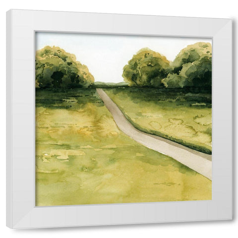 Golden Walk II White Modern Wood Framed Art Print by Popp, Grace