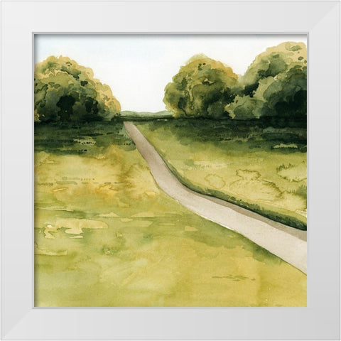 Golden Walk II White Modern Wood Framed Art Print by Popp, Grace