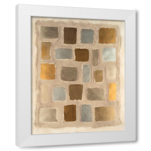 Sand Shaped II White Modern Wood Framed Art Print by Willett, Michael