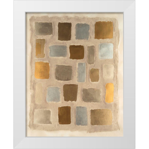 Sand Shaped II White Modern Wood Framed Art Print by Willett, Michael