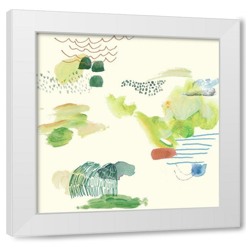 The Lightly Sky I White Modern Wood Framed Art Print by Wang, Melissa