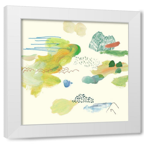 The Lightly Sky III White Modern Wood Framed Art Print by Wang, Melissa