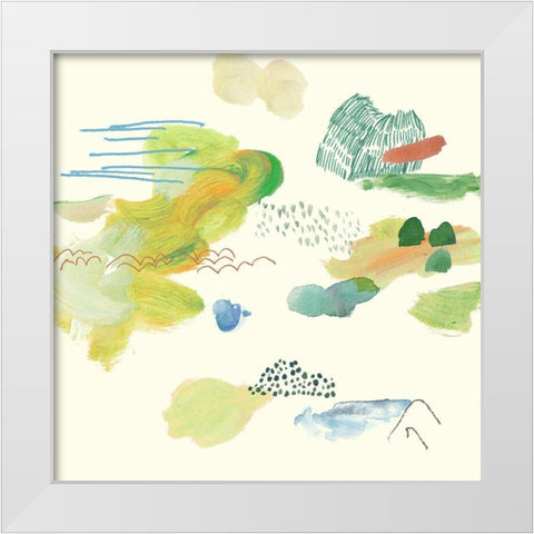 The Lightly Sky III White Modern Wood Framed Art Print by Wang, Melissa