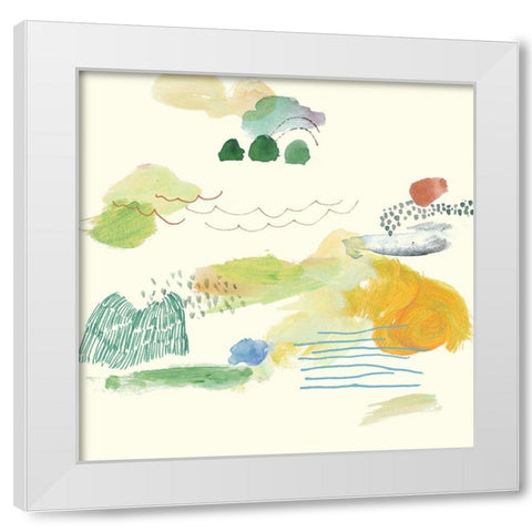 The Lightly Sky IV White Modern Wood Framed Art Print by Wang, Melissa