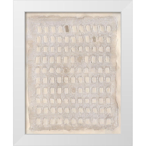 Pearl Punch Card I White Modern Wood Framed Art Print by Willett, Michael