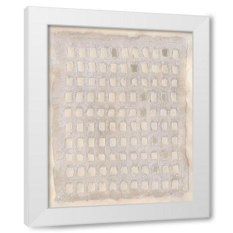 Pearl Punch Card II White Modern Wood Framed Art Print by Willett, Michael
