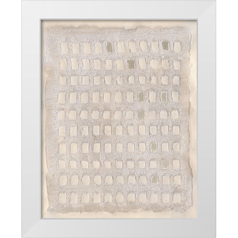 Pearl Punch Card II White Modern Wood Framed Art Print by Willett, Michael