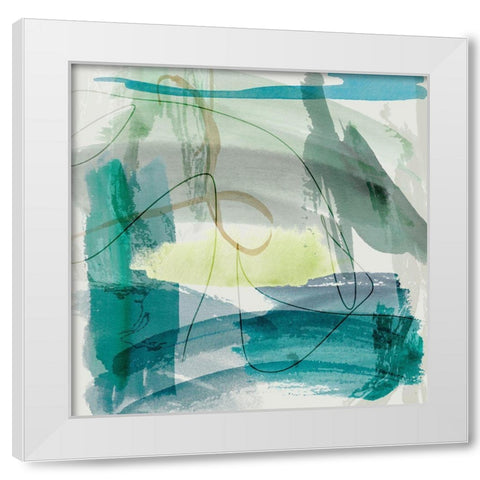 Evening Tide I White Modern Wood Framed Art Print by Wang, Melissa