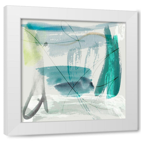 Evening Tide III White Modern Wood Framed Art Print by Wang, Melissa