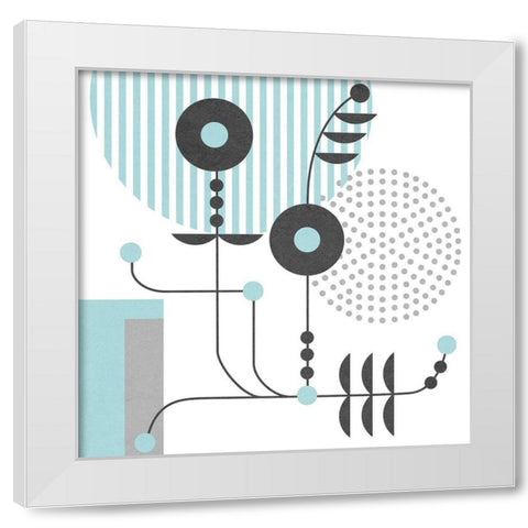 Disco VIII White Modern Wood Framed Art Print by Wang, Melissa