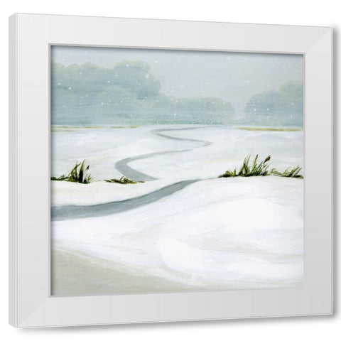 Snowfield I White Modern Wood Framed Art Print by Popp, Grace