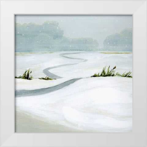 Snowfield I White Modern Wood Framed Art Print by Popp, Grace