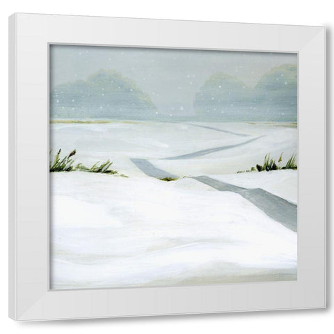 Snowfield II White Modern Wood Framed Art Print by Popp, Grace