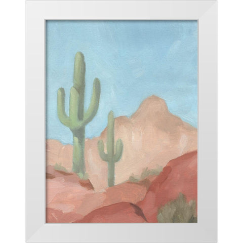 Sunny Saguaro II White Modern Wood Framed Art Print by Green, Jacob