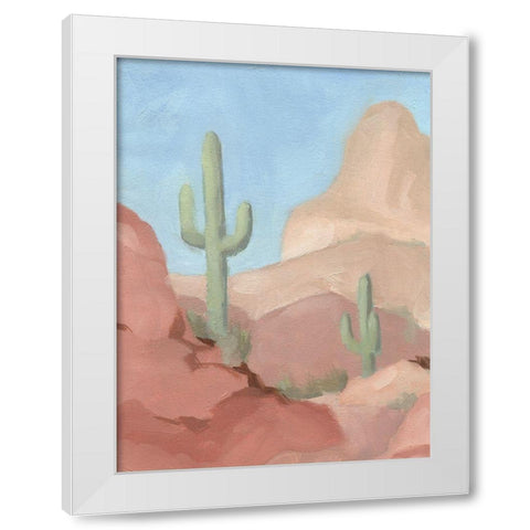 Sunny Saguaro IV White Modern Wood Framed Art Print by Green, Jacob