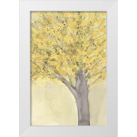 Yellow Autumn Moment II White Modern Wood Framed Art Print by Dixon, Samuel
