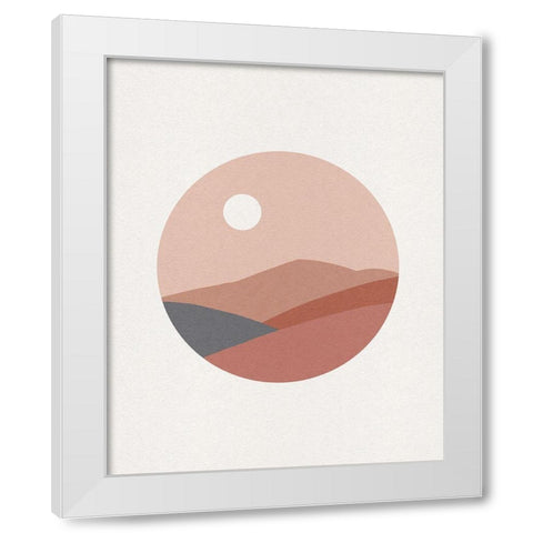 Deconstructed Desert I White Modern Wood Framed Art Print by Green, Jacob