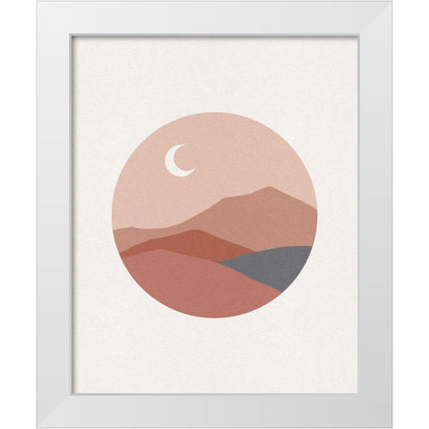 Deconstructed Desert II White Modern Wood Framed Art Print by Green, Jacob