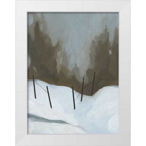 Deep Snow I White Modern Wood Framed Art Print by Green, Jacob