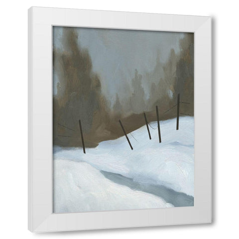 Deep Snow II White Modern Wood Framed Art Print by Green, Jacob