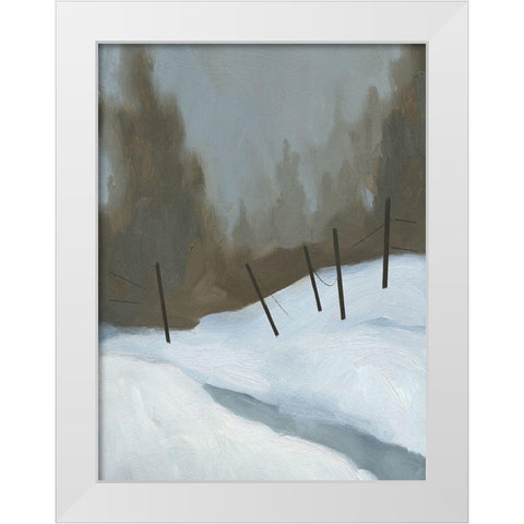 Deep Snow II White Modern Wood Framed Art Print by Green, Jacob