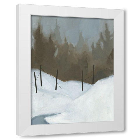 Deep Snow III White Modern Wood Framed Art Print by Green, Jacob