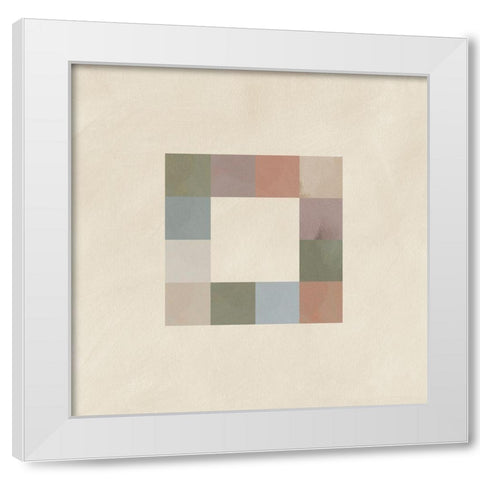 Palette Swatches I White Modern Wood Framed Art Print by Green, Jacob