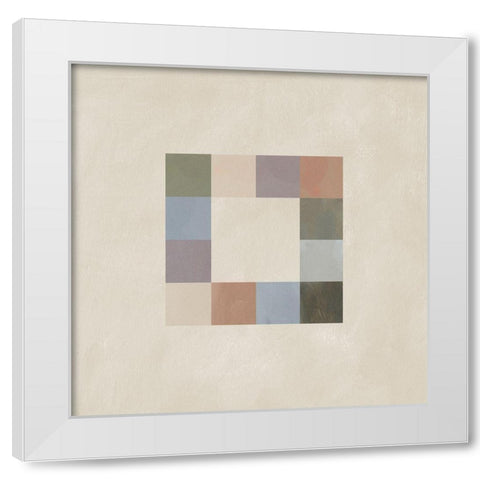 Palette Swatches II White Modern Wood Framed Art Print by Green, Jacob