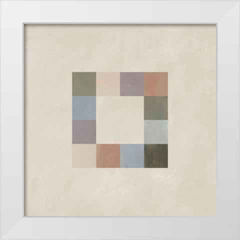Palette Swatches II White Modern Wood Framed Art Print by Green, Jacob