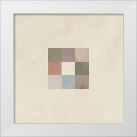Palette Swatches III White Modern Wood Framed Art Print by Green, Jacob