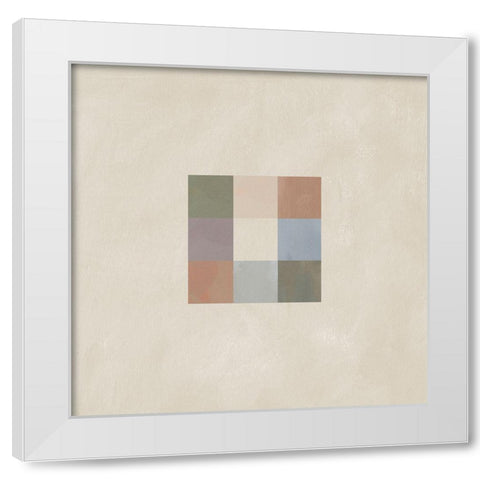 Palette Swatches IV White Modern Wood Framed Art Print by Green, Jacob